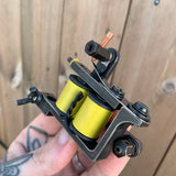 Distressed Black & Yellow Bulldog Power Liner