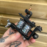Distressed Black Bulldog Power Liner