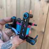 Pink & Blue Jazzy Drilled Bulldog Power Liner