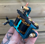 Teal & Gold Drilled Bulldog POWER-BAR Liner