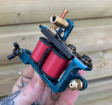 Teal & Red Drilled Bulldog Power Liner