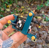 Teal & Gold Checker Bulldog Power Liner
